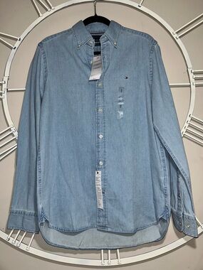 Tommy Hilfiger Light Blue Denim Shirt with Tag